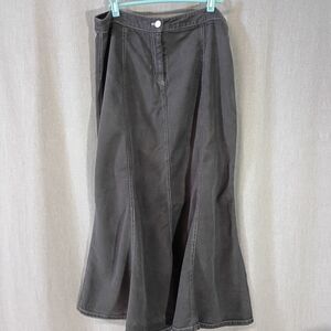 Chic Charcoal A-Line Skirt